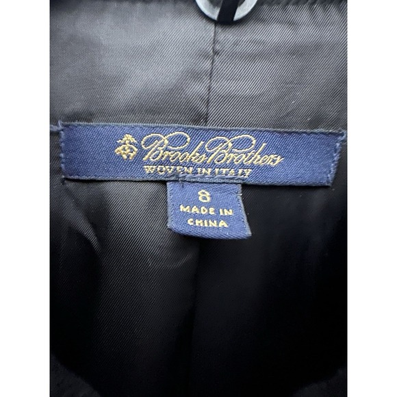Brooks Brothers Coat Women's Size 8 100% Wool Black Long Button Front #RR-10 - Picture 2 of 9
